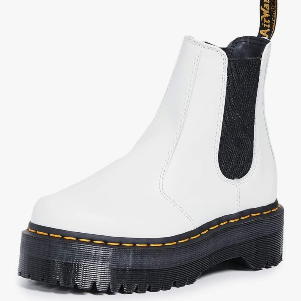 Dr marten White Platform Chelsea Boots
